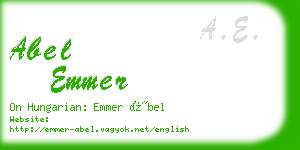 abel emmer business card